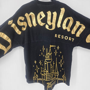 Disneyland Black & Gold Sleeping Beauty Castle Spirit Jersey Size M – Rare